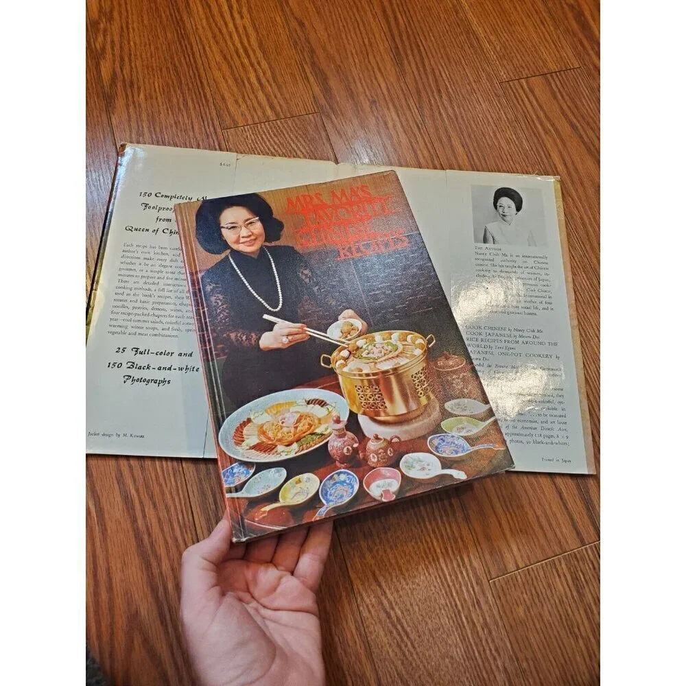 Lot of 2 Vintage Chinese Cook Books Mrs.Ma's...& Lee Easy way‎ to...Hardbacks